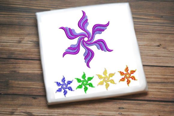 Cute Purple Flower Fan