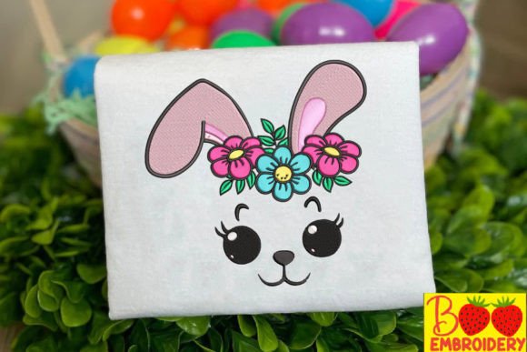 Funny Rabbit and Flowers