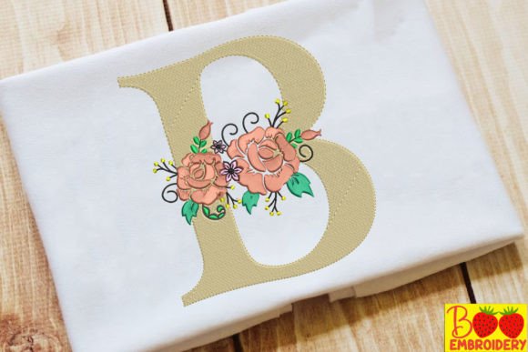 Letter B and Flower