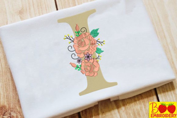 Letter I and Flower