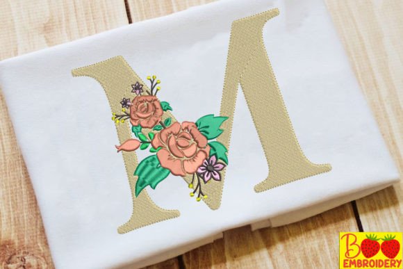 Letter M and Flower