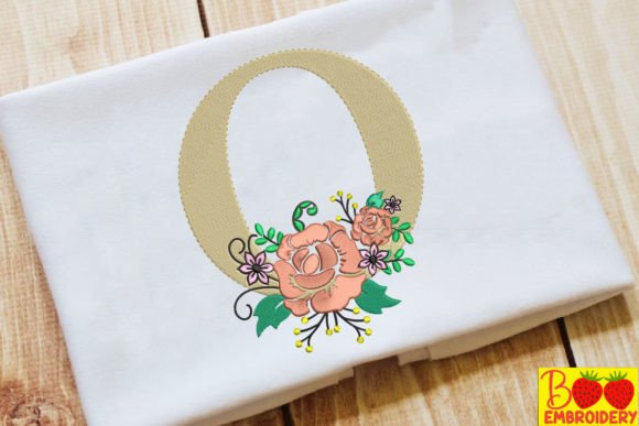 Letter O and Flower