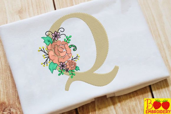 Letter Q and Flower