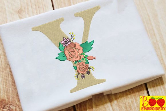 Letter Y and Flower