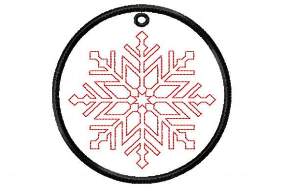 Snowflake Line Ornaments
