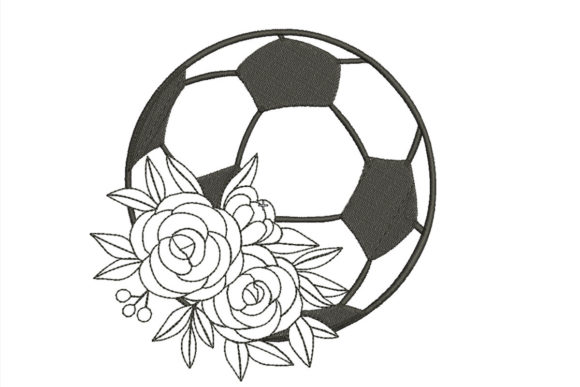 Soccer Ball in Flowers